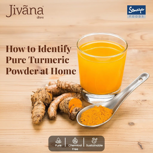 how to check turmeric powder quality at home