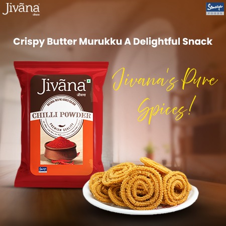 Jivana Crispy Butter Murukku Recipe