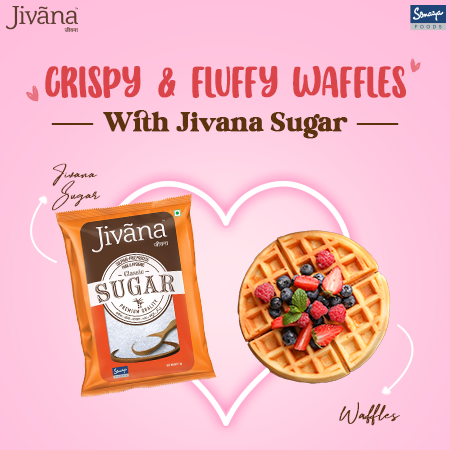 Jivana Crispy & Fluffy Waffles Recipe